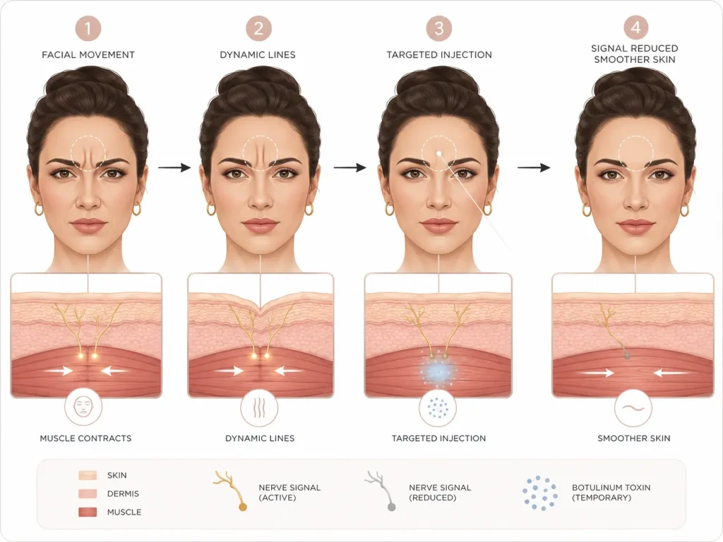 How Botox |Anti-wrinkle injections work - The Beautique