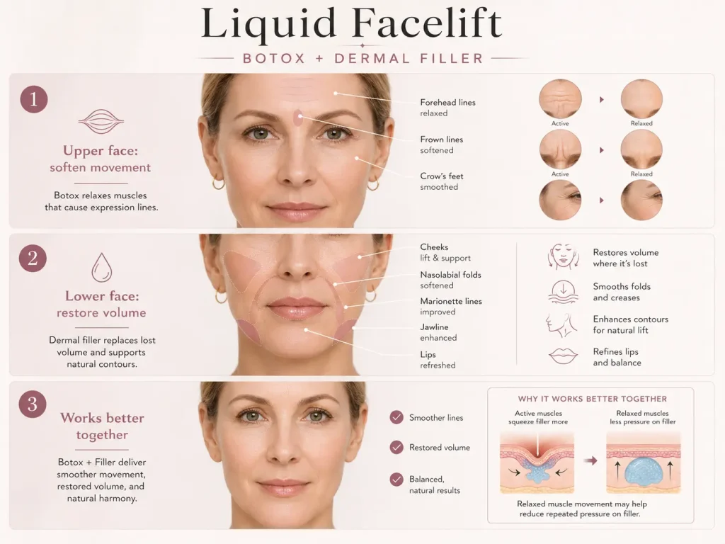 Liquid filler facelift at The Beautique West Runton Cromer Norfolk